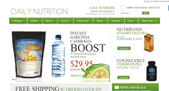 Desktop Screenshot of dailynutritionshopping.com