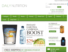 Tablet Screenshot of dailynutritionshopping.com